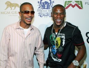 rapper t.i. and boxer floyd mayweather jr.