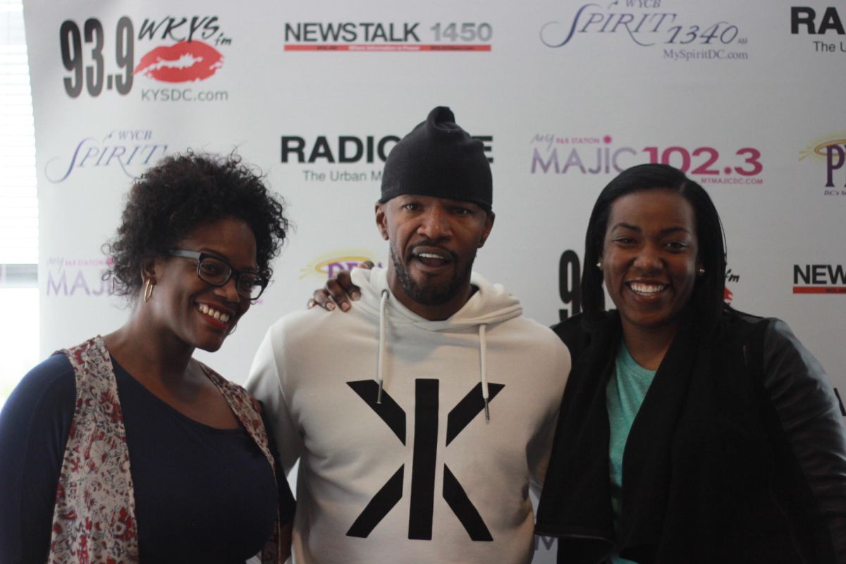 Jamie Foxx Visits Radio One DC