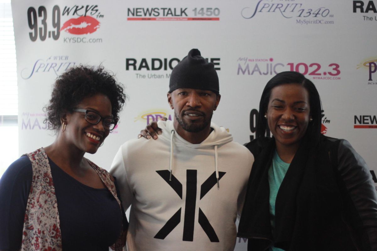 Jamie Foxx Visits Radio One DC