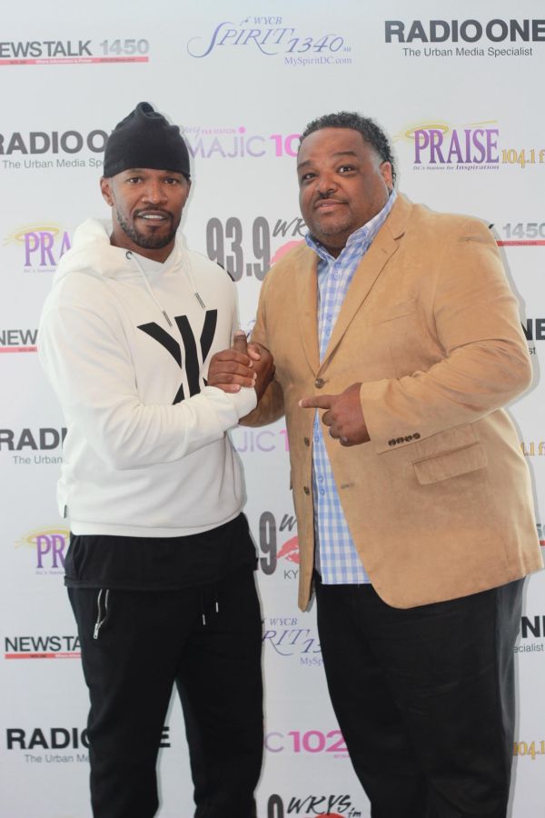 Jamie Foxx Visits Radio One DC