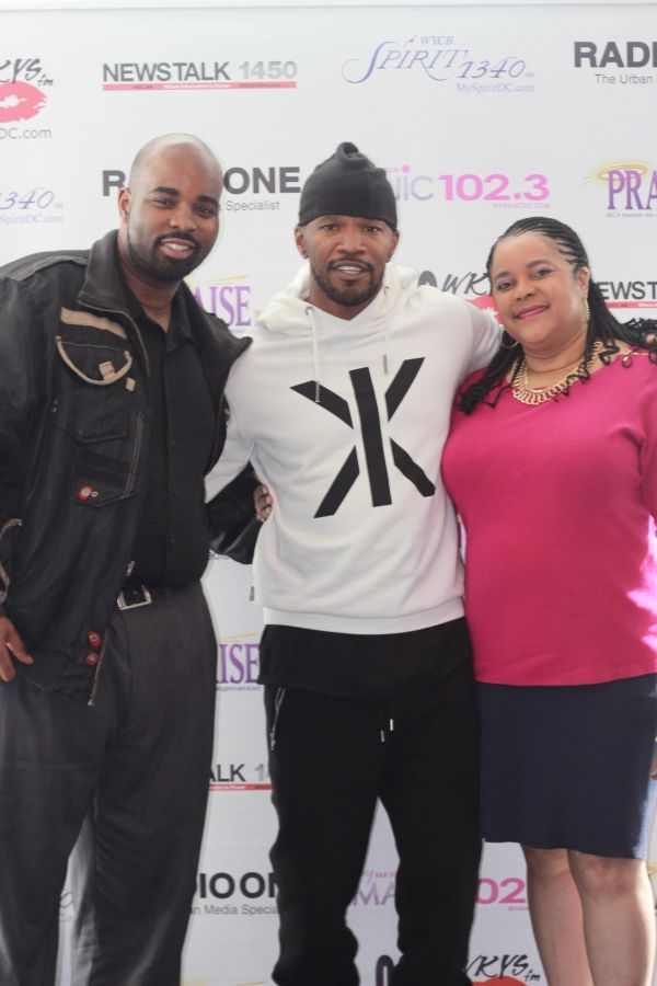 Jamie Foxx Visits Radio One DC