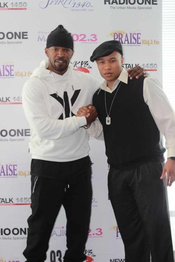 Jamie Foxx Visits Radio One DC