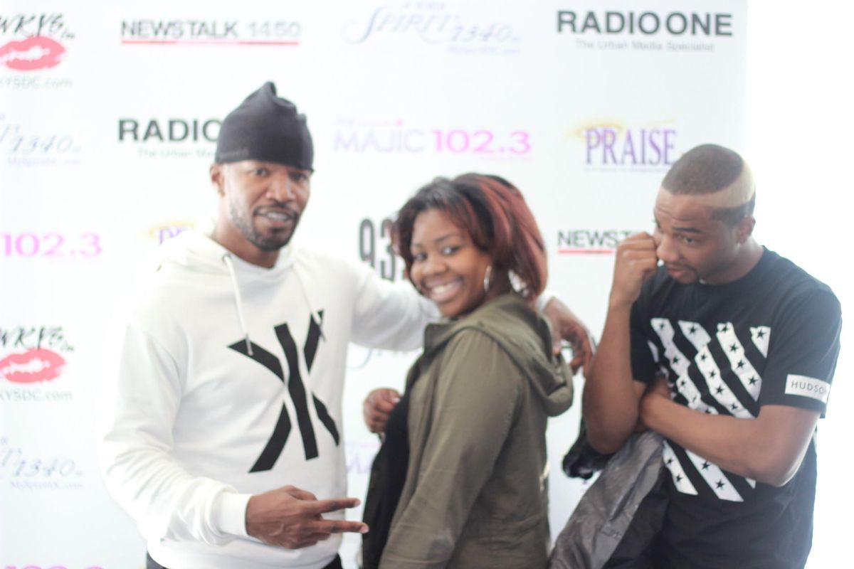 Jamie Foxx Visits Radio One DC