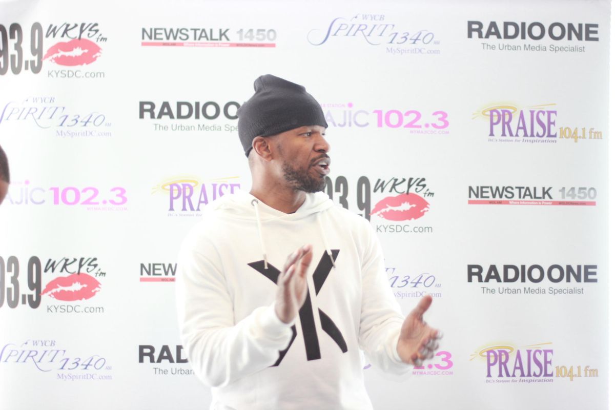 Jamie Foxx Visits Radio One DC