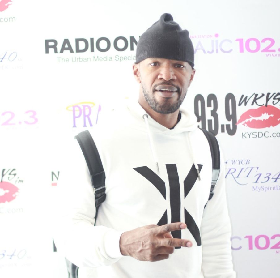 Jamie Foxx Visits Radio One DC