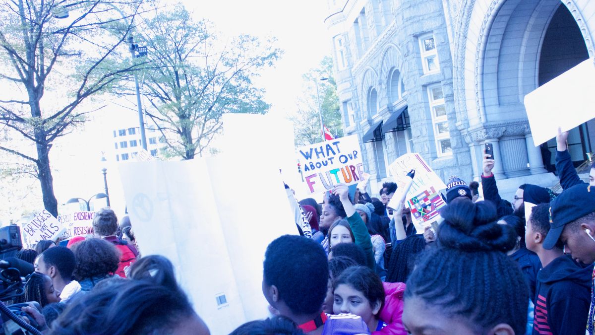 EZ Street at the DCPS Donald Trump Protest