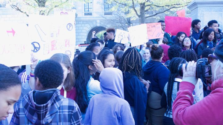 EZ Street at the DCPS Donald Trump Protest