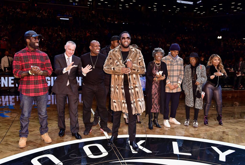 Celebrities Attend New York Knicks Vs. Brooklyn Nets