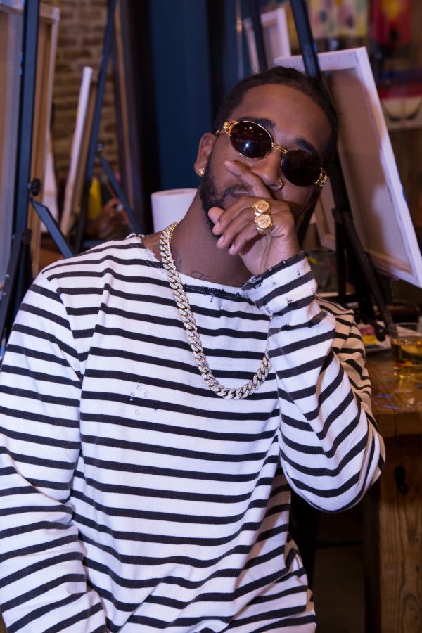 Omarion Hosts Sip & Paint At Muse Paintbar