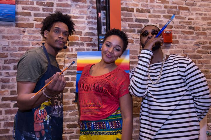 Omarion Hosts Sip & Paint At Muse Paintbar