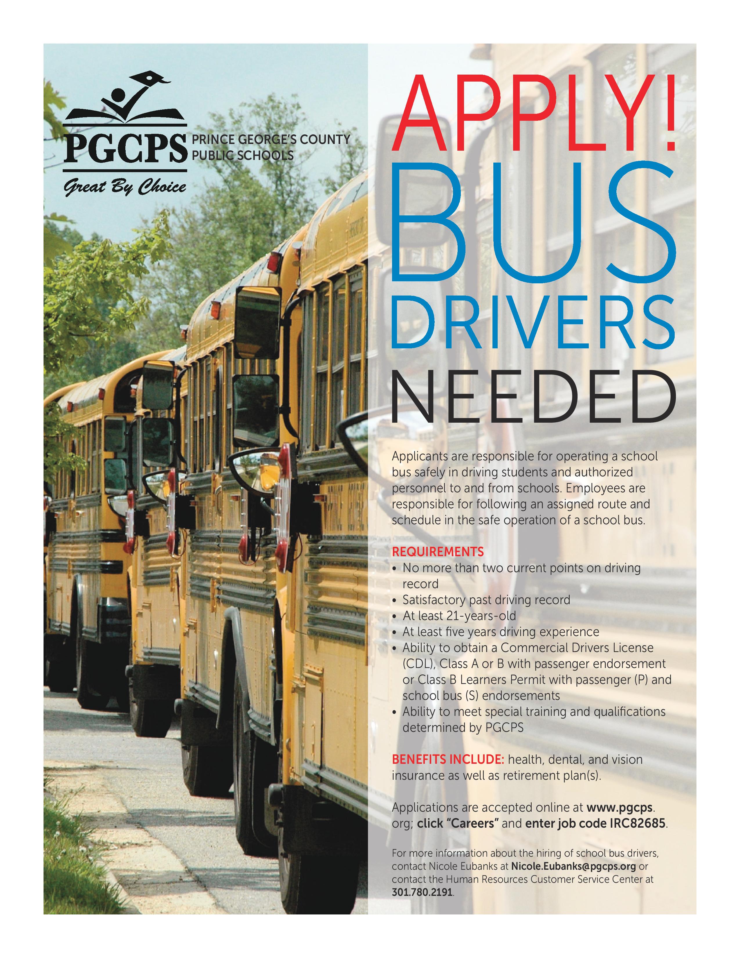 PGCPS Bus Driver Recruitment