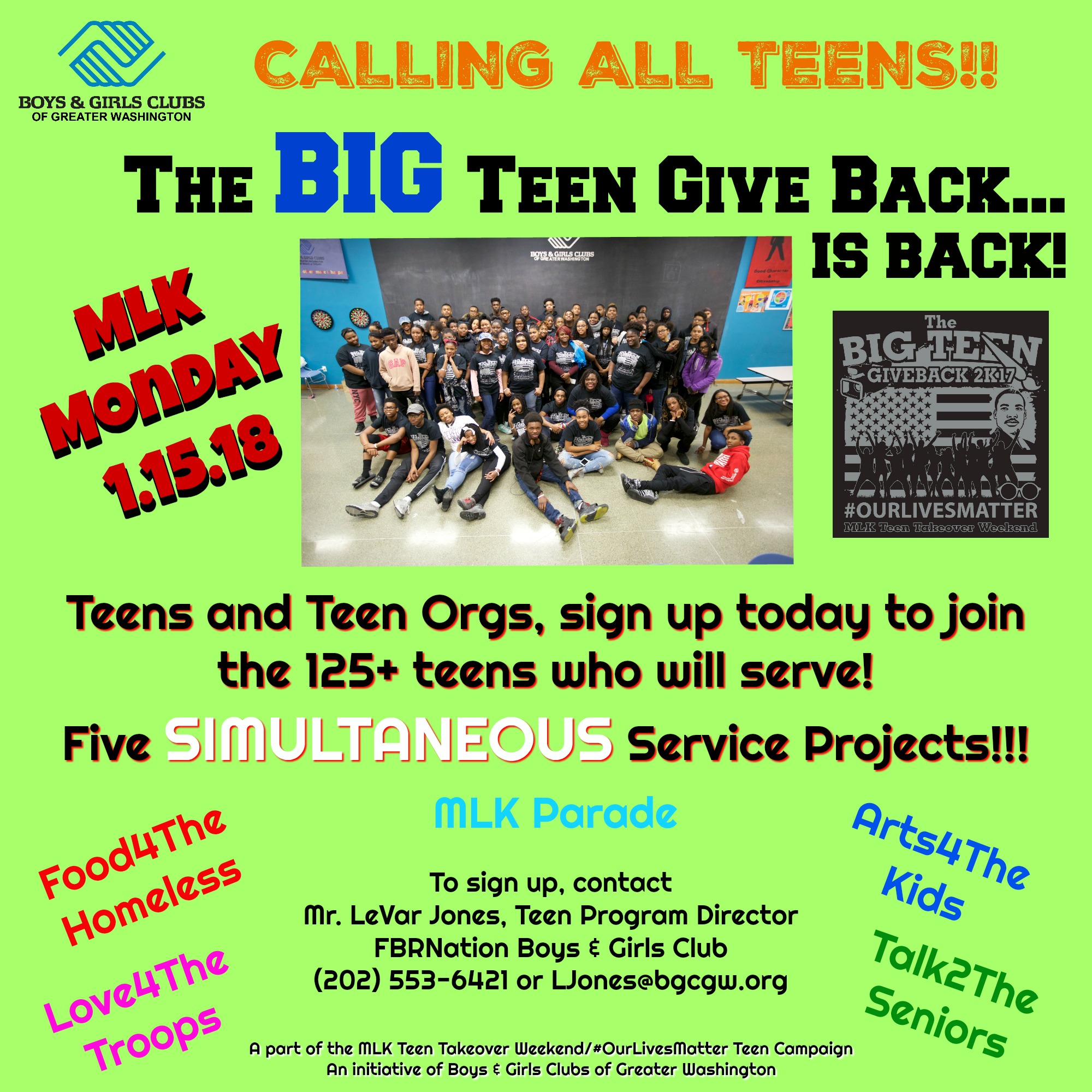 The Big Teen Give Back