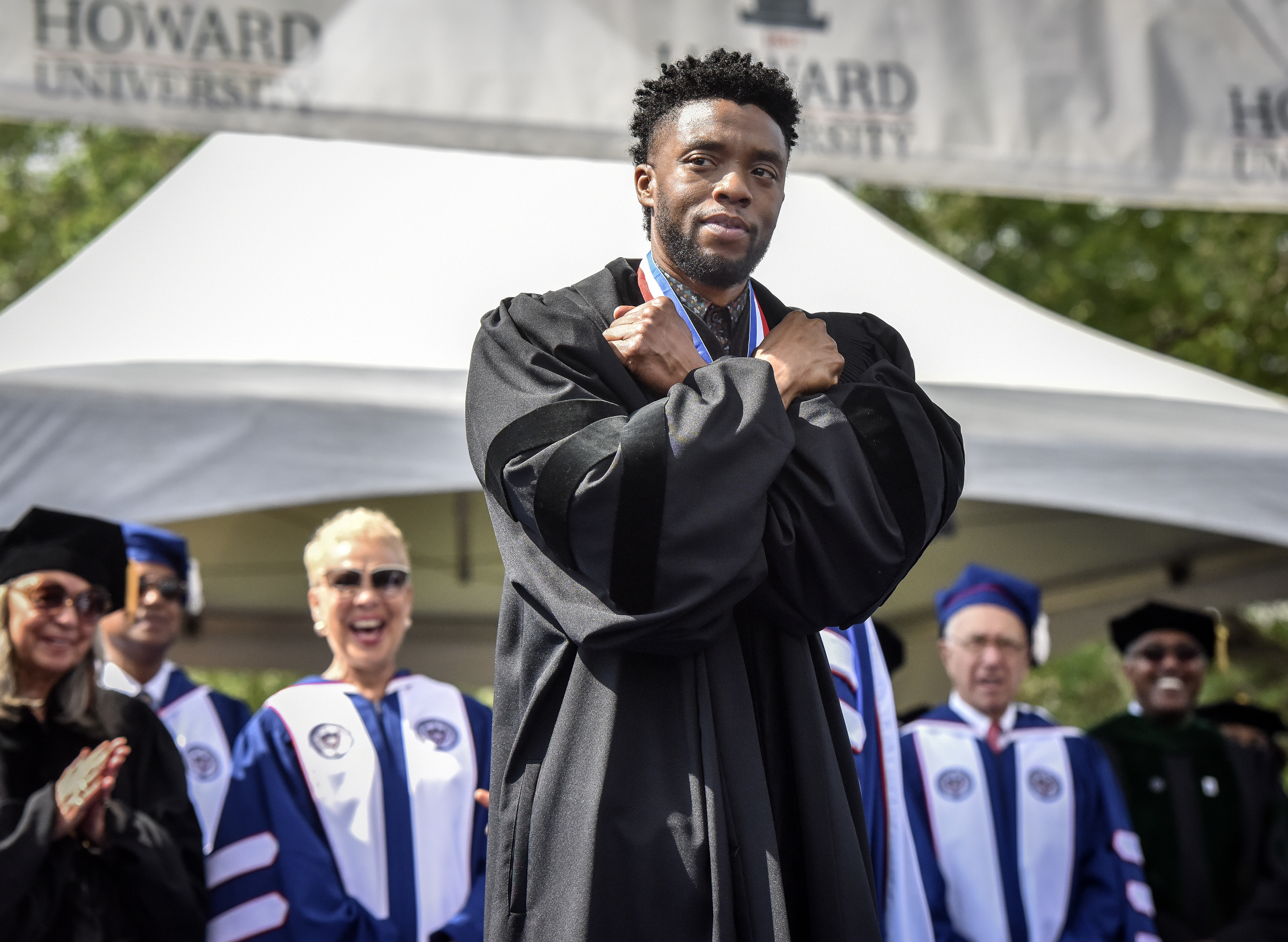 Howard University holds its' commencement ceremonies with famous alum Chadwick Boseman as guest speaker in Washington, DC.