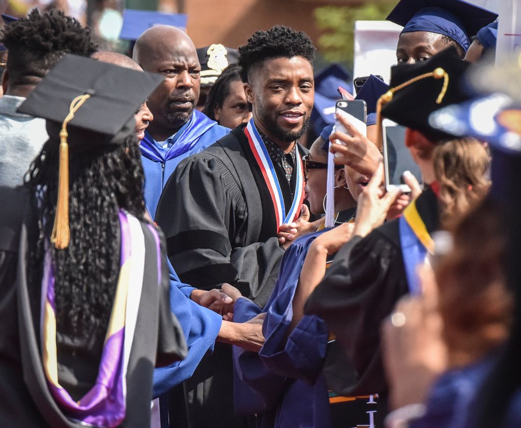 Howard University holds its' commencement ceremonies with famous alum Chadwick Boseman as guest speaker in Washington, DC.