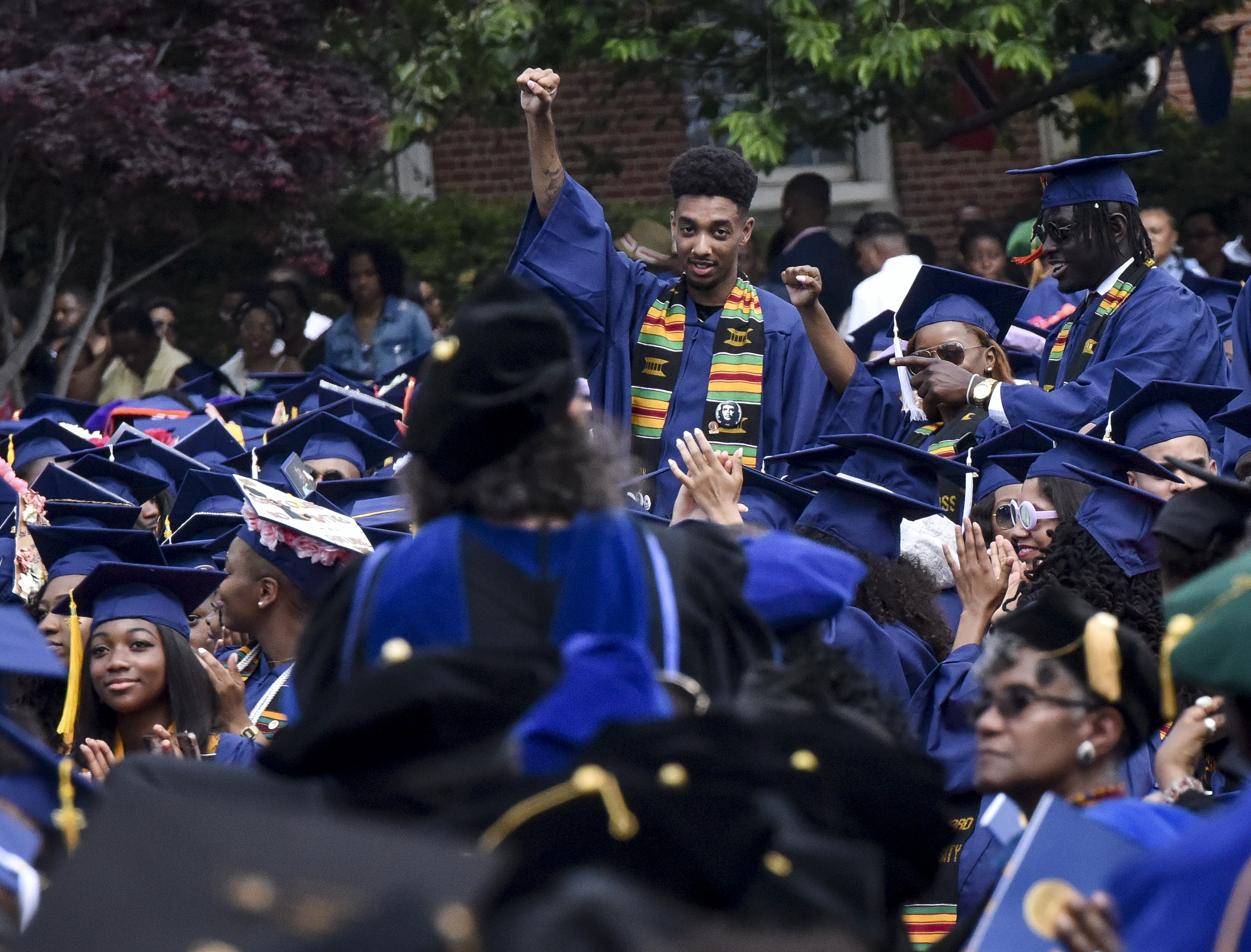 Howard University holds its' commencement ceremonies with famous alum Chadwick Boseman as guest speaker in Washington, DC.