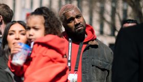 Kanye West attends the March For Our Lives in Washington D.C...