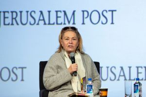 Roseanne Barr interviewed by Dana Weiss during 7th Annual...