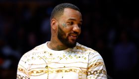 Rapper The Game Attends Portland Trail Blazers v Los Angeles Lakers Pre-season Basketball Game