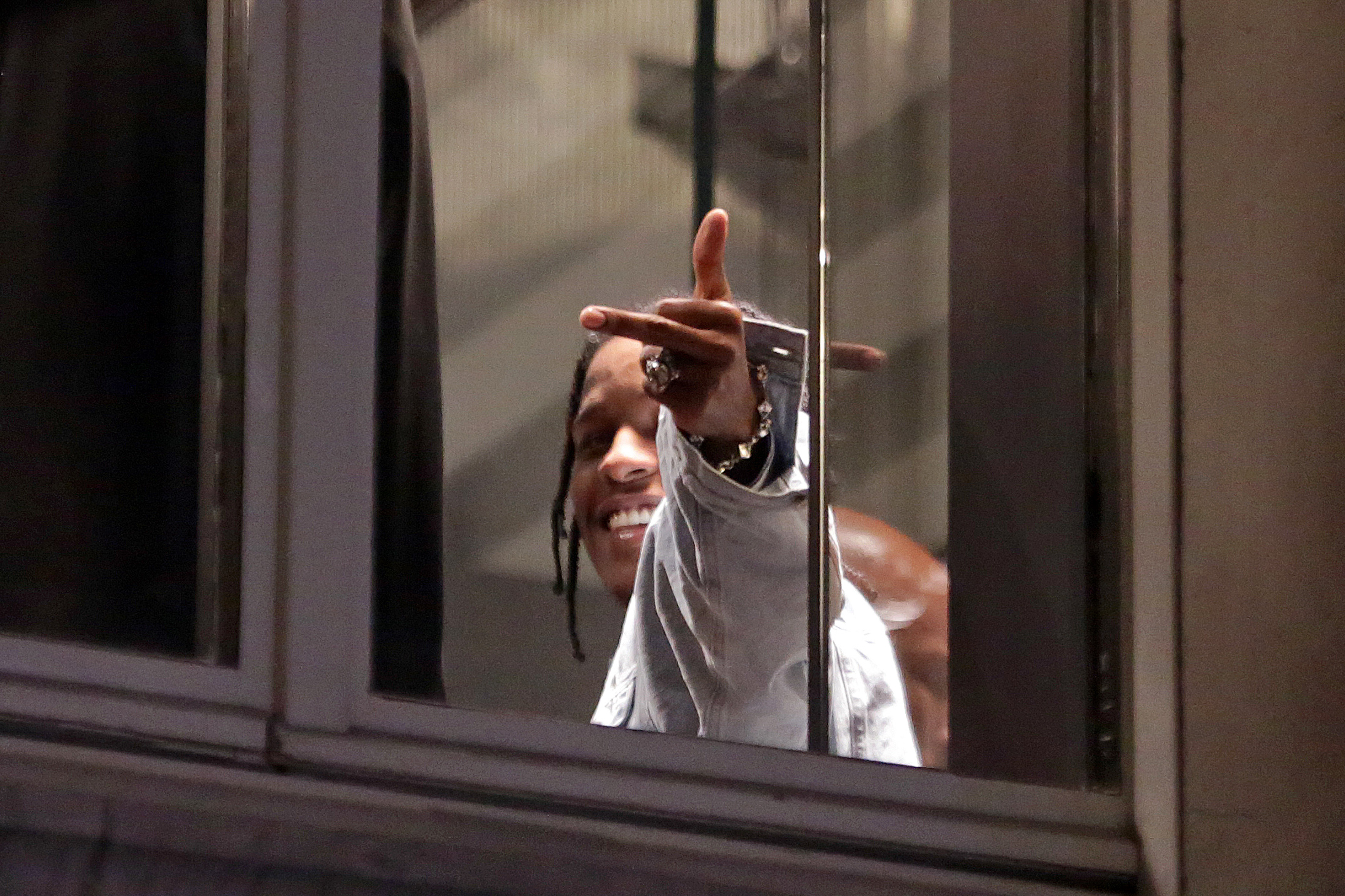 A$AP Rocky shopping in Milan