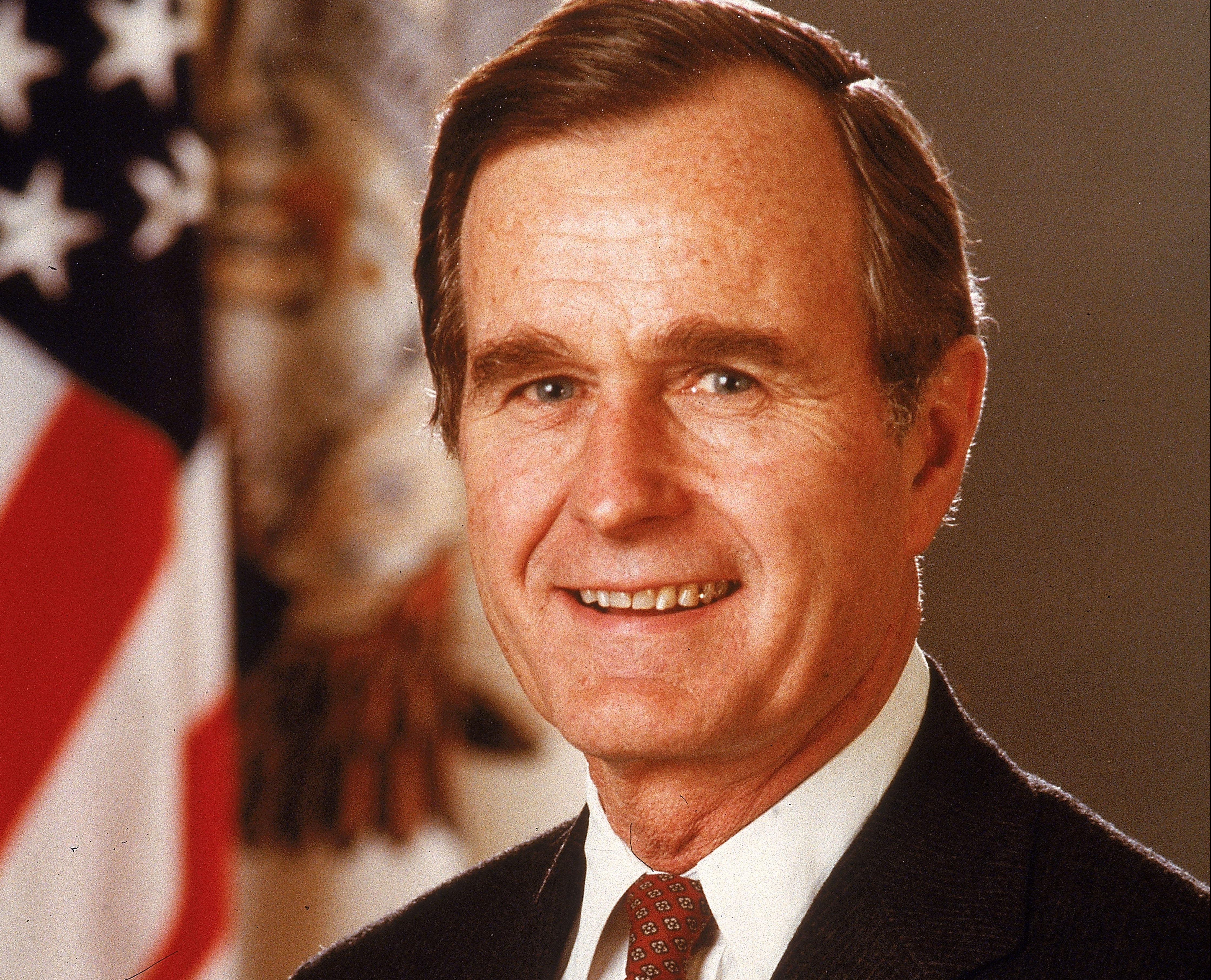 Porrtrait Of President George Bush, c. 1989.