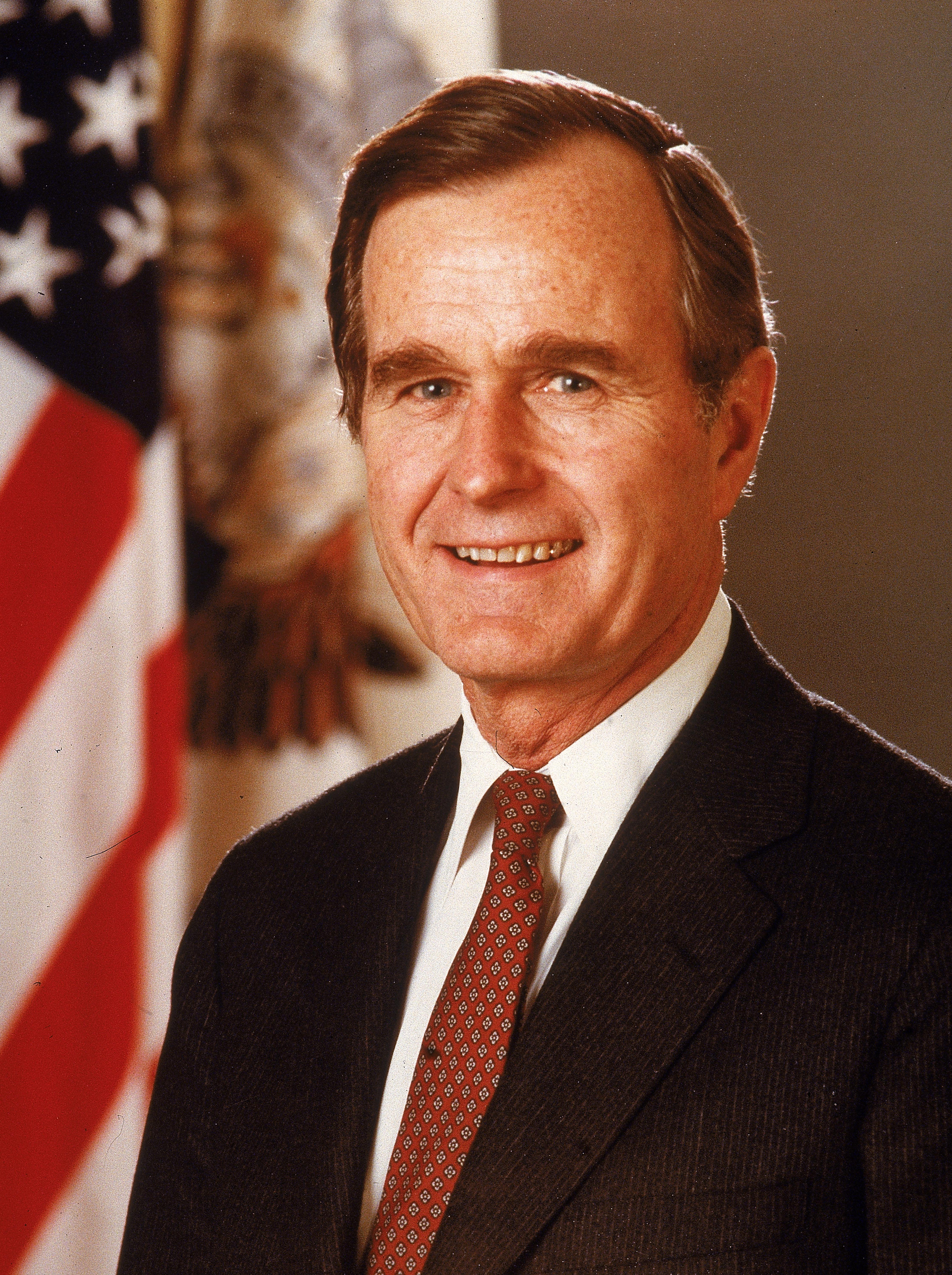 Porrtrait Of President George Bush, c. 1989.