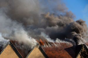 Fire Service Tackle Major Fire At Supermarket