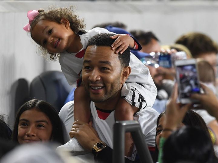 John Legend and daughter Luna