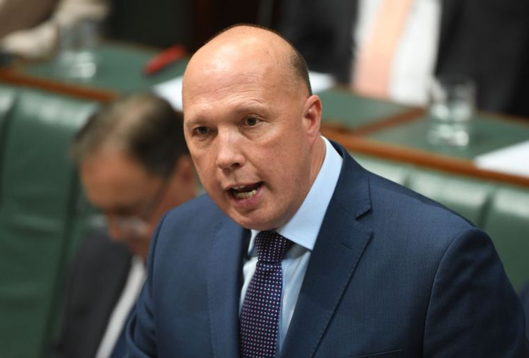 Australia's former home affairs minister Peter Dutton