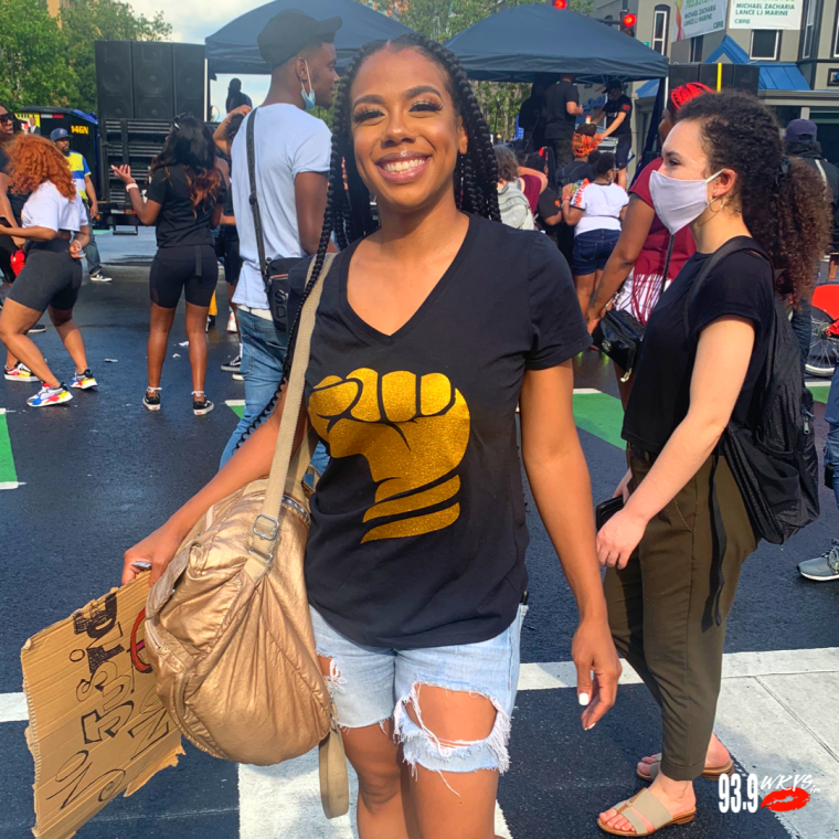 Golden Black Power Fist T-Shirt