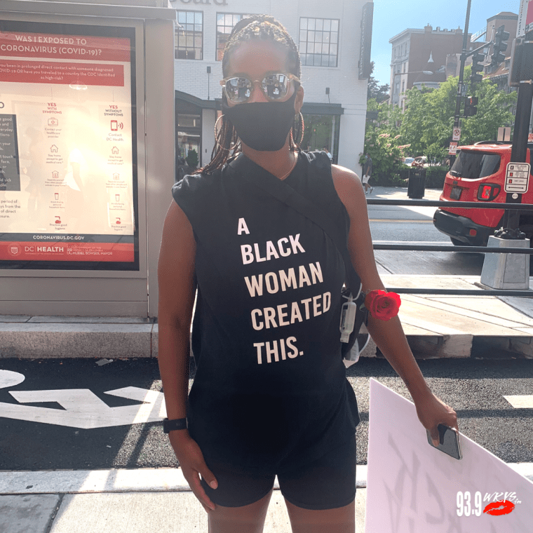"A Black Woman Created This." T-Shirt