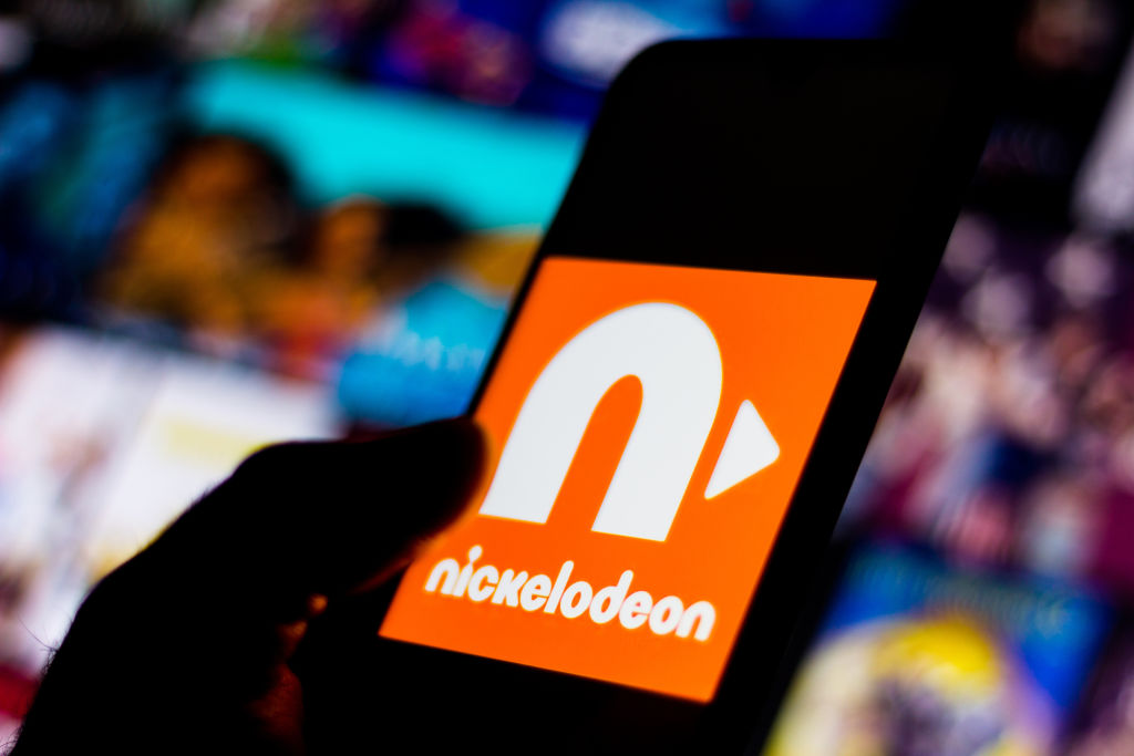 In this photo illustration the Nickelodeon logo seen...