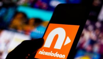 In this photo illustration the Nickelodeon logo seen...