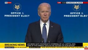 Joe Biden Gives Live Televised Press Conference In The Wake Of The Storming Of The Capitol Building