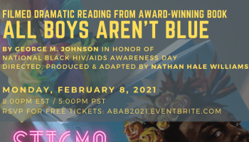 All Boys Aren't Blue Live Reading Flyer