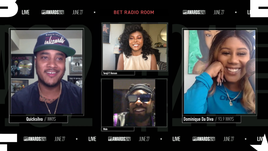 BET Awards 2021 Radio Room QuickSilva Show with Dominique Da Diva