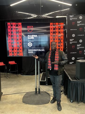 Ricky Platinum at Audi Field with DC United