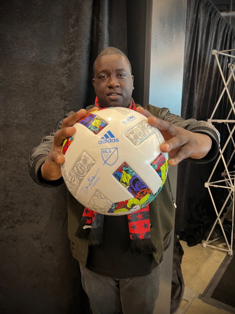 Ricky Platinum at Audi Field with DC United