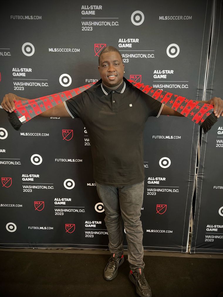 Ricky Platinum at Audi Field with DC United