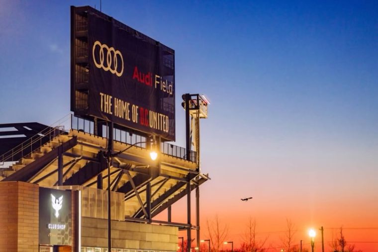 Ricky Platinum at Audi Field with DC United