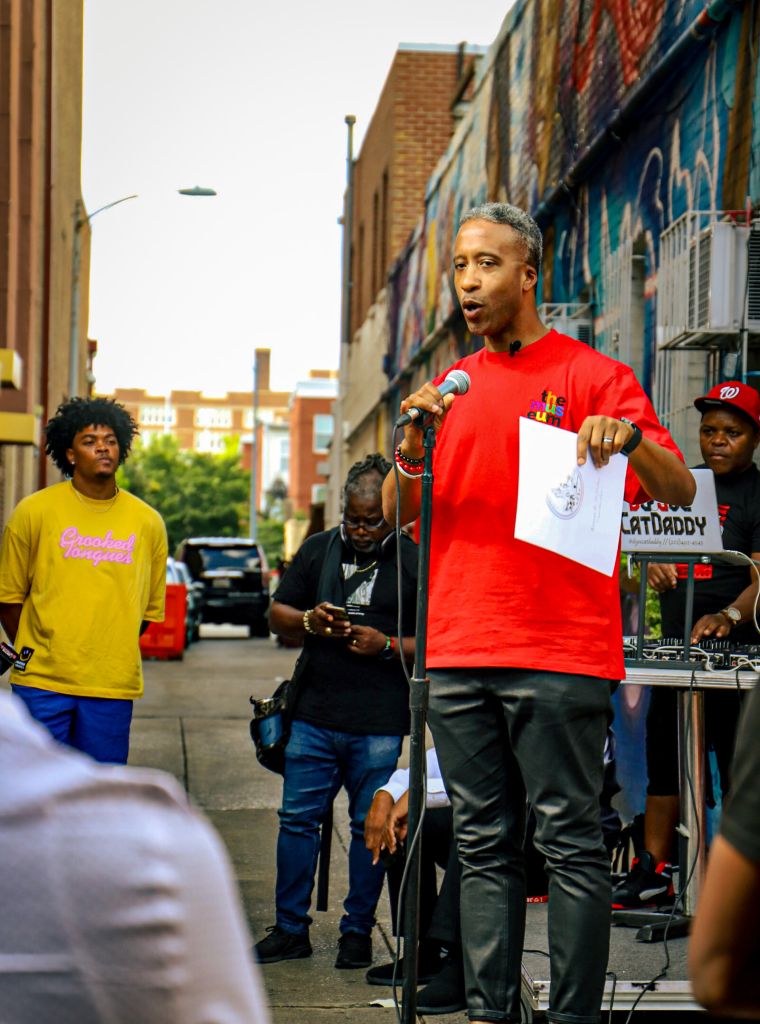 DC Council Member Kenyan McDuffie Speaks at DJ Quicksilva Ben’s Chili Bowl Celebration