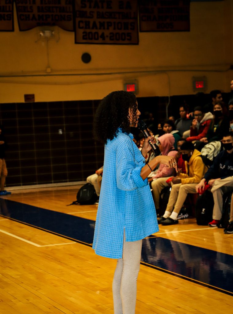 Little Bacon Bear & NLE Choppa at Potomac High School In Maryland