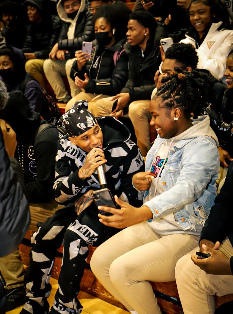 NLE Choppa at Potomac High School In Maryland