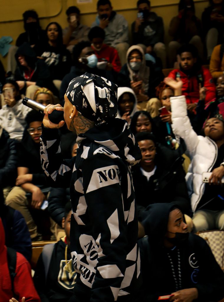 NLE Choppa at Potomac High School In Maryland