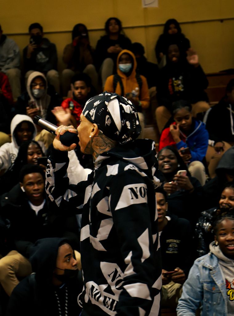 NLE Choppa at Potomac High School In Maryland
