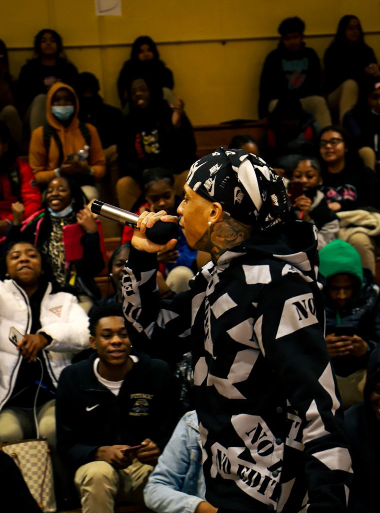 NLE Choppa at Potomac High School In Maryland