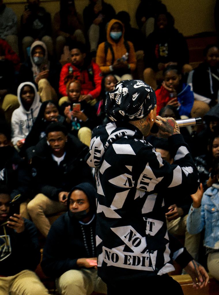 NLE Choppa at Potomac High School In Maryland