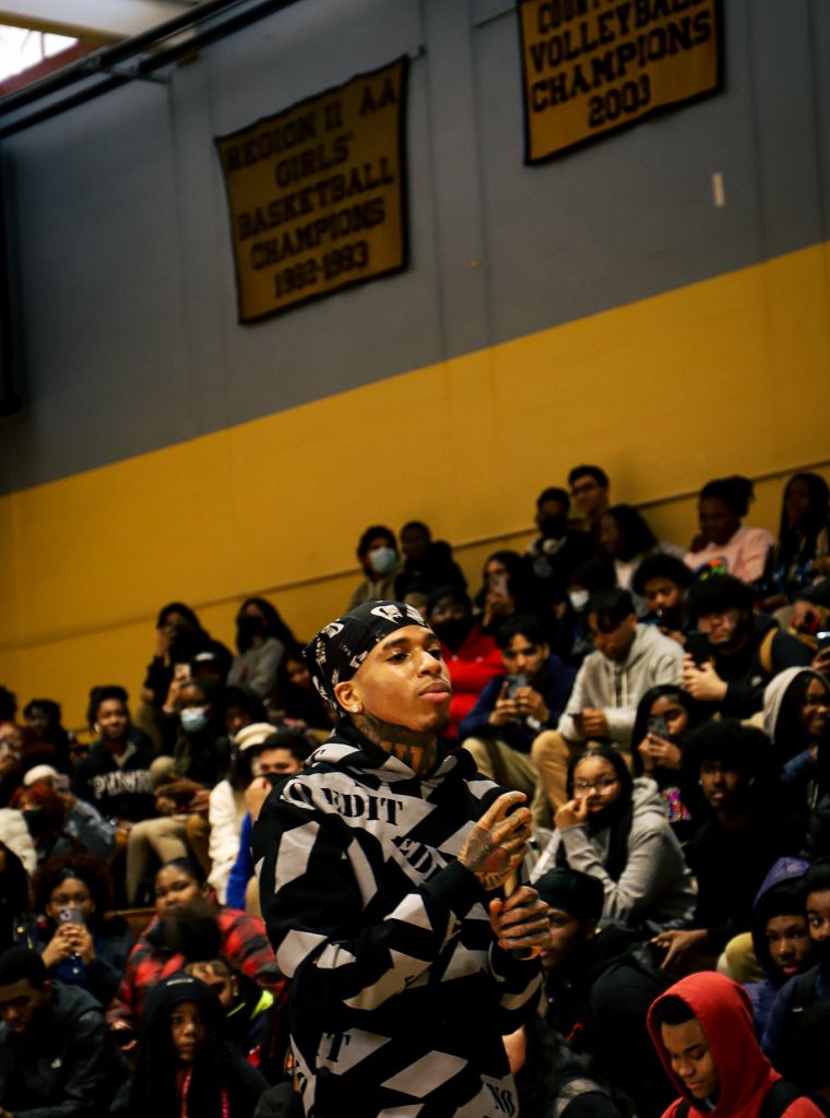 NLE Choppa at Potomac High School In Maryland