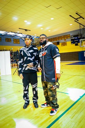 Mike Swift & NLE Choppa at Potomac High School In Maryland