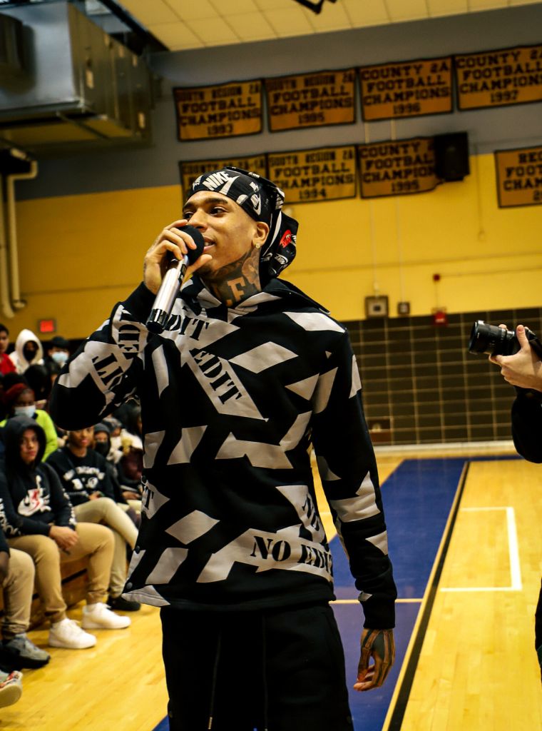 NLE Choppa at Potomac High School In Maryland