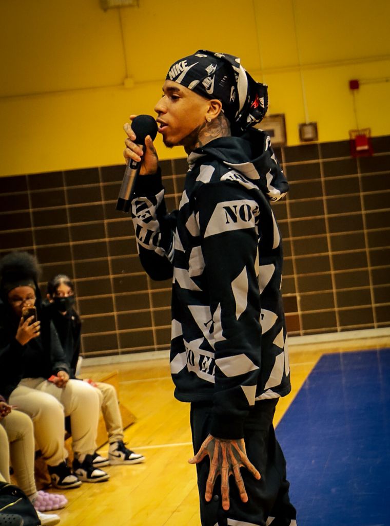 NLE Choppa at Potomac High School In Maryland